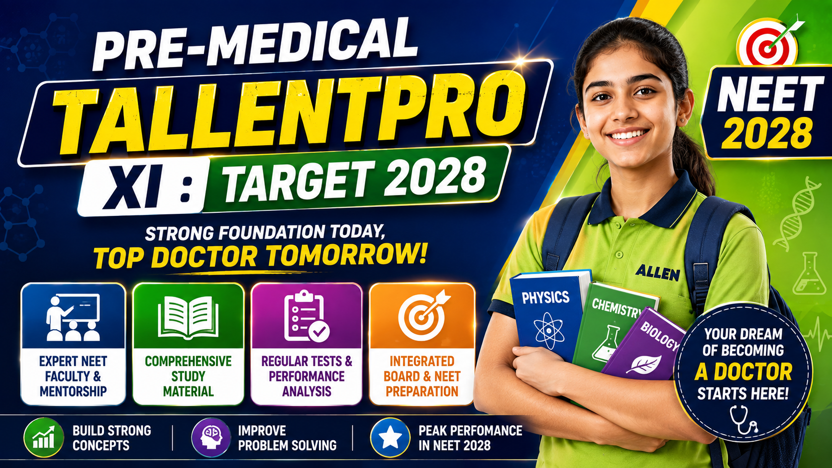 PRE-MEDICAL TALLENTPRO XI : TARGET 2028